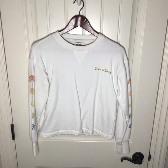 Madewell x Free & Easy® Rainbow Graphic Crewneck Sweatshirt Size Small. - Picture 2 of 11